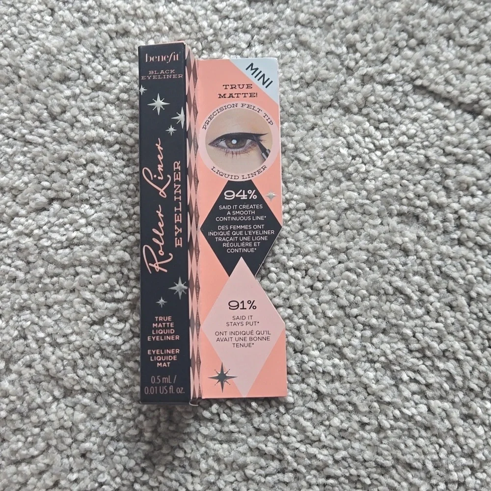 Roller Liner Benefit Black Eyeliner True Matte Liquid Eyeliner Mini .05ml